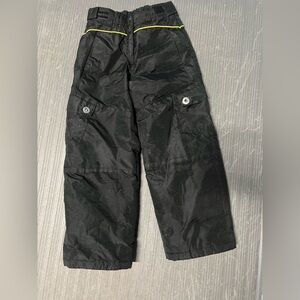 Sportek Kids Black Cargo Snow Pants